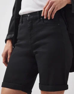 24/7 Black Knee Shorts