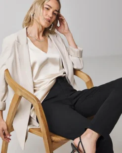 24/7 Black Straight Leg Jeans