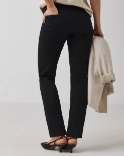 24/7 Black Straight Leg Jeans