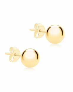 9 Carat Gold Medium Ball Stud Earrings