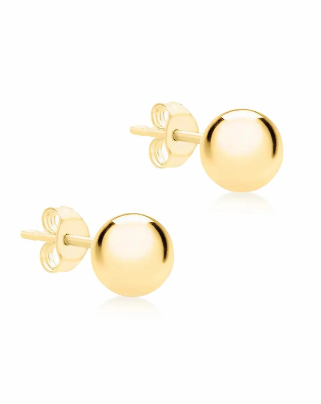 9 Carat Gold Medium Ball Stud Earrings