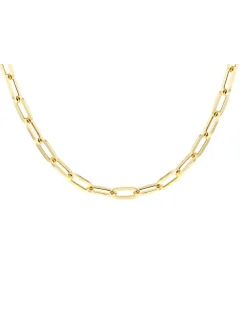9 Carat Gold Paper Chain Necklace