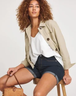 24/7 Indigo Mid Shorts