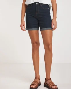 24/7 Indigo Mid Shorts