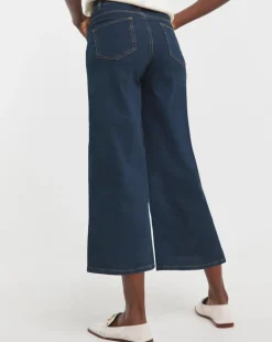 24/7 Indigo Wide Crop Jeans