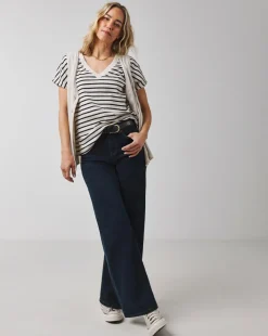 24/7 Indigo Wide Leg Jeans