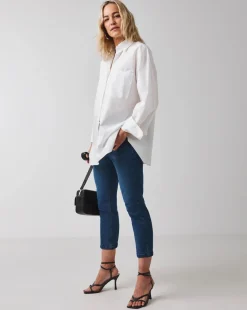 24/7 Mid Blue Crop Jeans