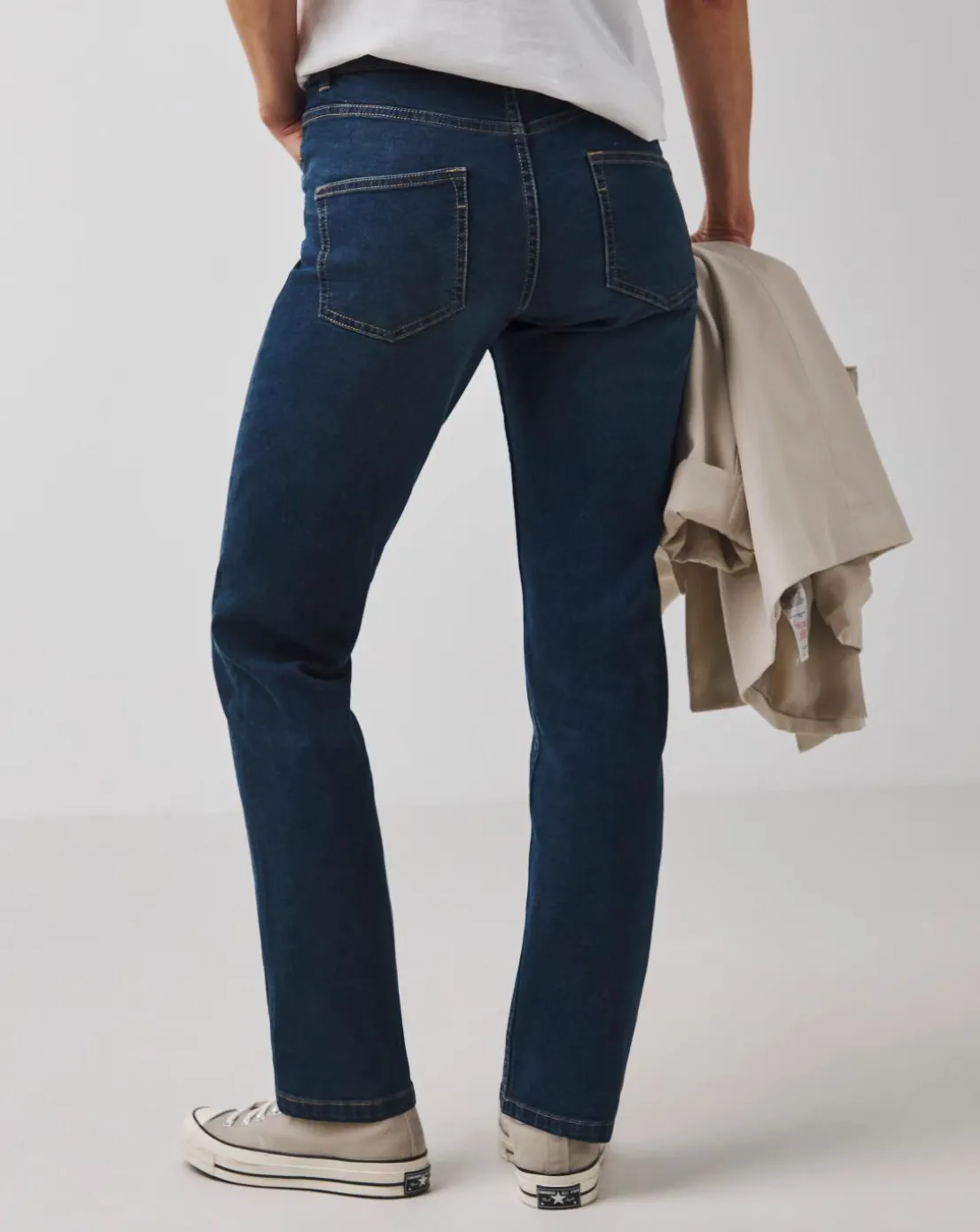 24/7 Mid Wash Straight Leg Jeans