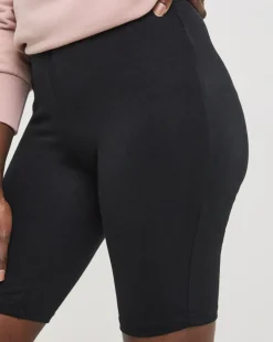 2 Pack Black Cotton Cycling Shorts