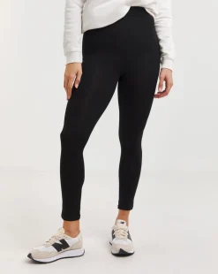 2 Pack Black Jersey High Waisted Leggings