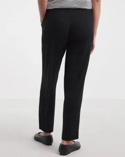 2 Pack Black Jersey Tapered Leg Trousers