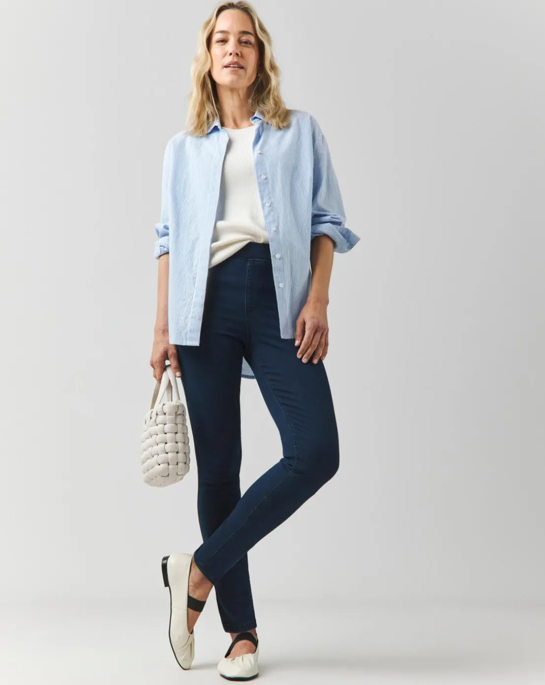 2 Pack Indigo/Black Slim Leg Jeggings