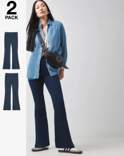 2 Pack Indigo/Indigo Bootcut Jeggings