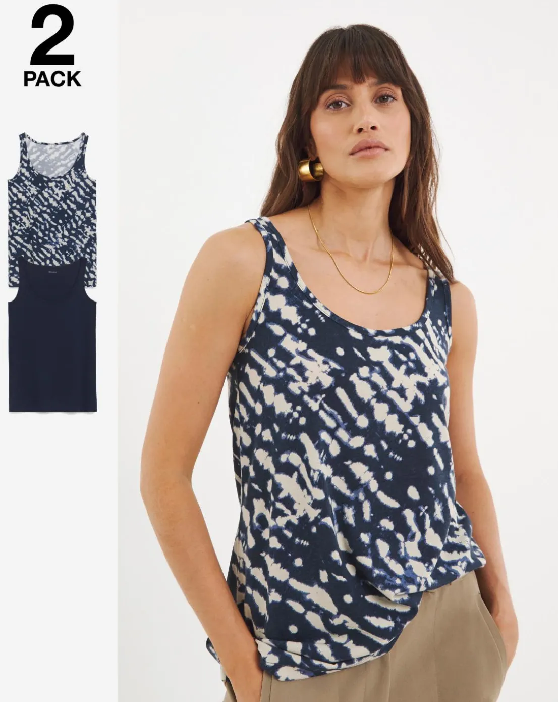 2 pack Sleeveless Swing Vests