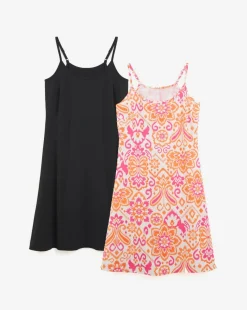 2 Pack Strappy Cami Dress