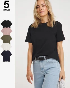 5 Pack The Crew Neck Short Sleeve T-Shirt