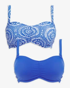2 Pack Value Bandeau Bikini Tops