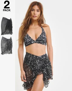 2 Pack Value Beach Sarongs