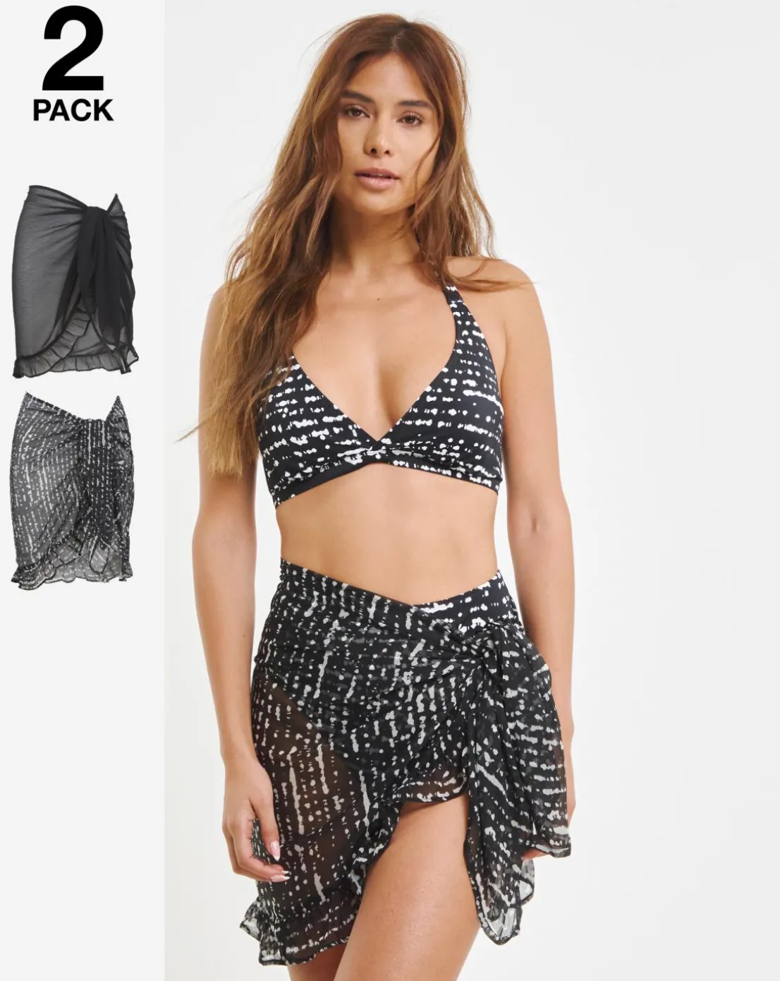 2 Pack Value Beach Sarongs