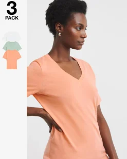 3 Pack V-Neck T-Shirts