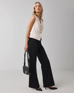 24/7 Washed Black Wide Leg Jeans