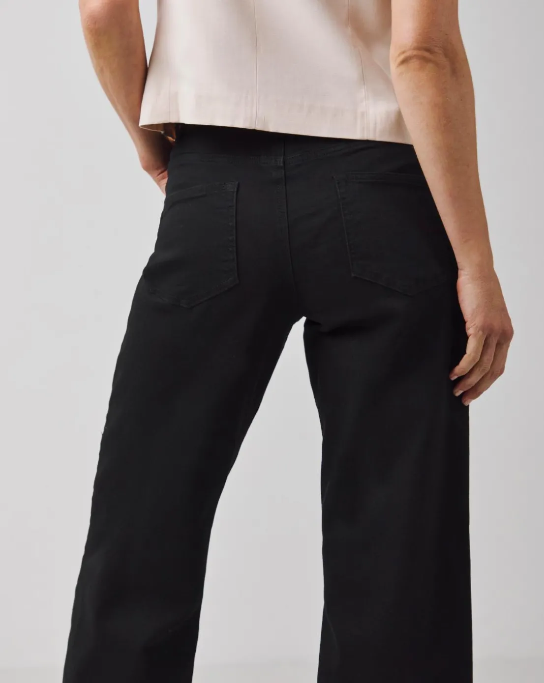 24/7 Washed Black Wide Leg Jeans