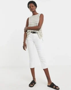 24/7 White Crop Jeans