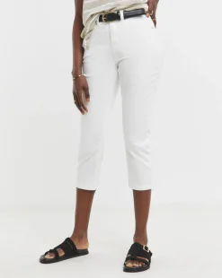24/7 White Crop Jeans