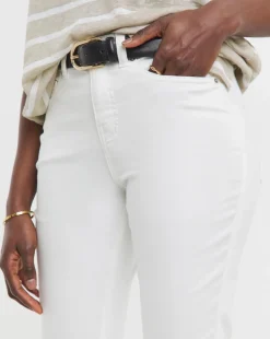 24/7 White Crop Jeans