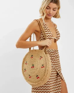 Accessorize Cherry Circle Jute Should