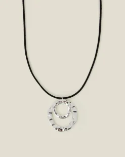 Accessorize Cord Circles Necklace