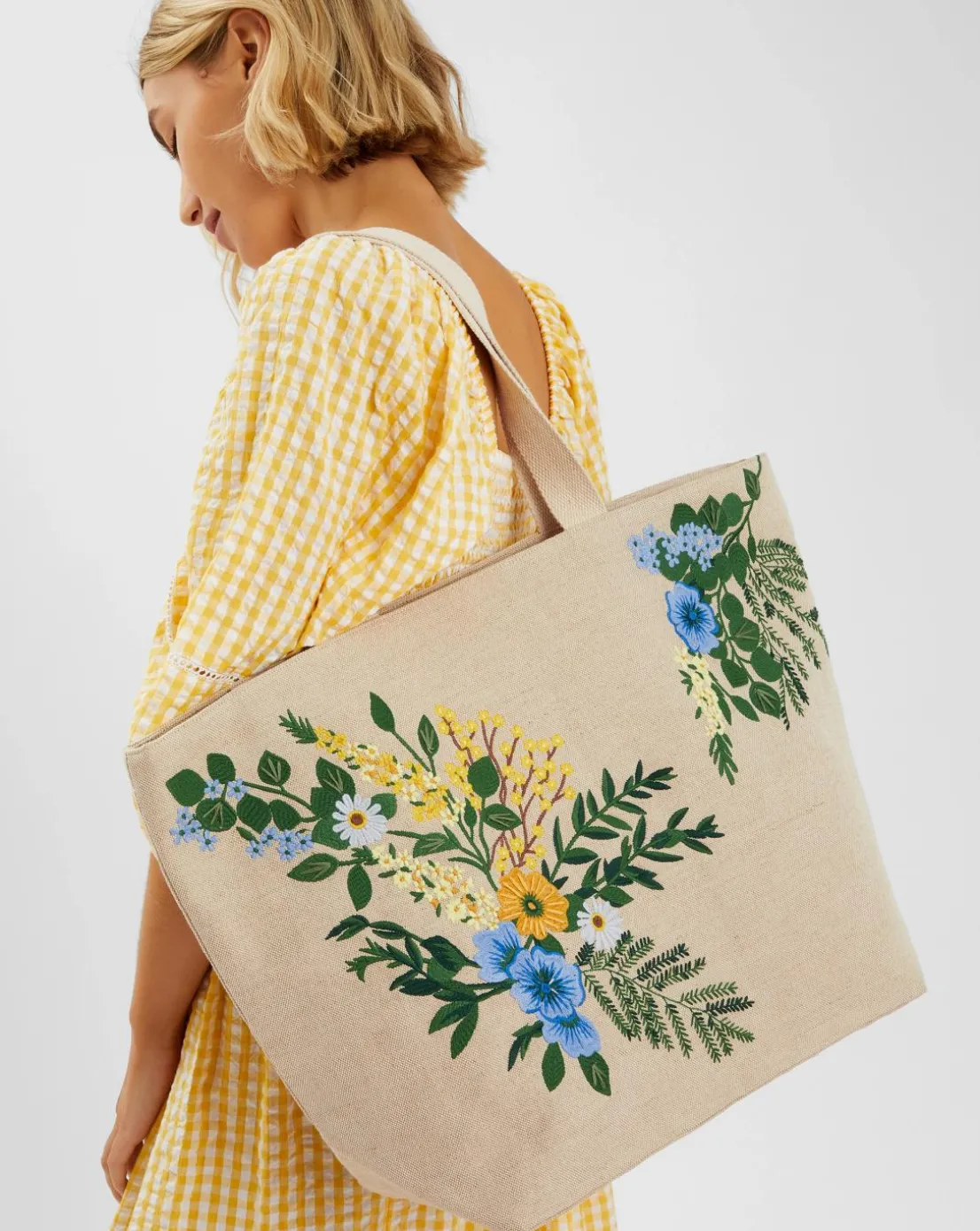 Accessorize Floral Embroidered Beach