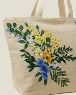 Accessorize Floral Embroidered Beach