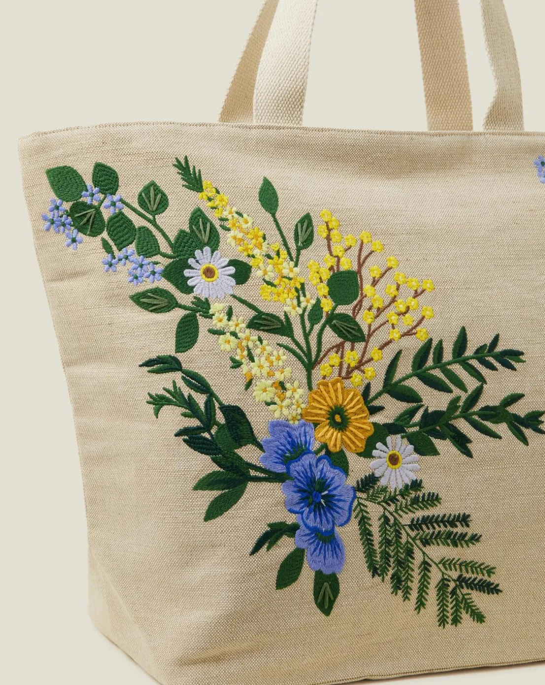 Accessorize Floral Embroidered Beach