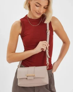 Accessorize Leather Metal Bar X Body