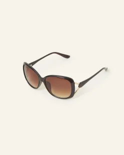 Accessorize Metal Detail Wrap Sunglasses