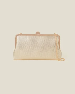 Accessorize Metallic Clutch Bag