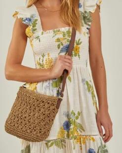 Accessorize Raffia Cross-Body Bag