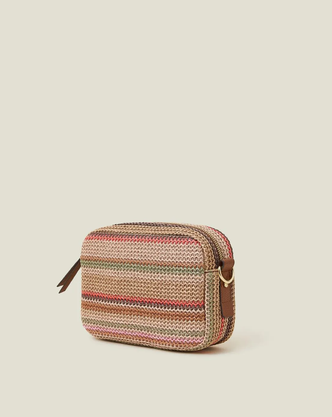 Accessorize Stripe Raffia X Body