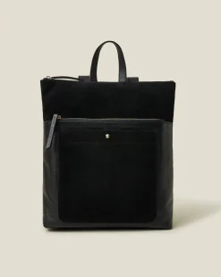 Accessorize Suede Leather Backpack