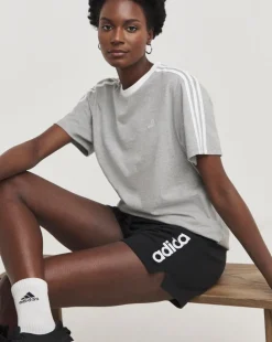 adidas 3 Stripe Boyfriend T-Shirt