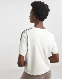 adidas 3 Stripe Crop Top