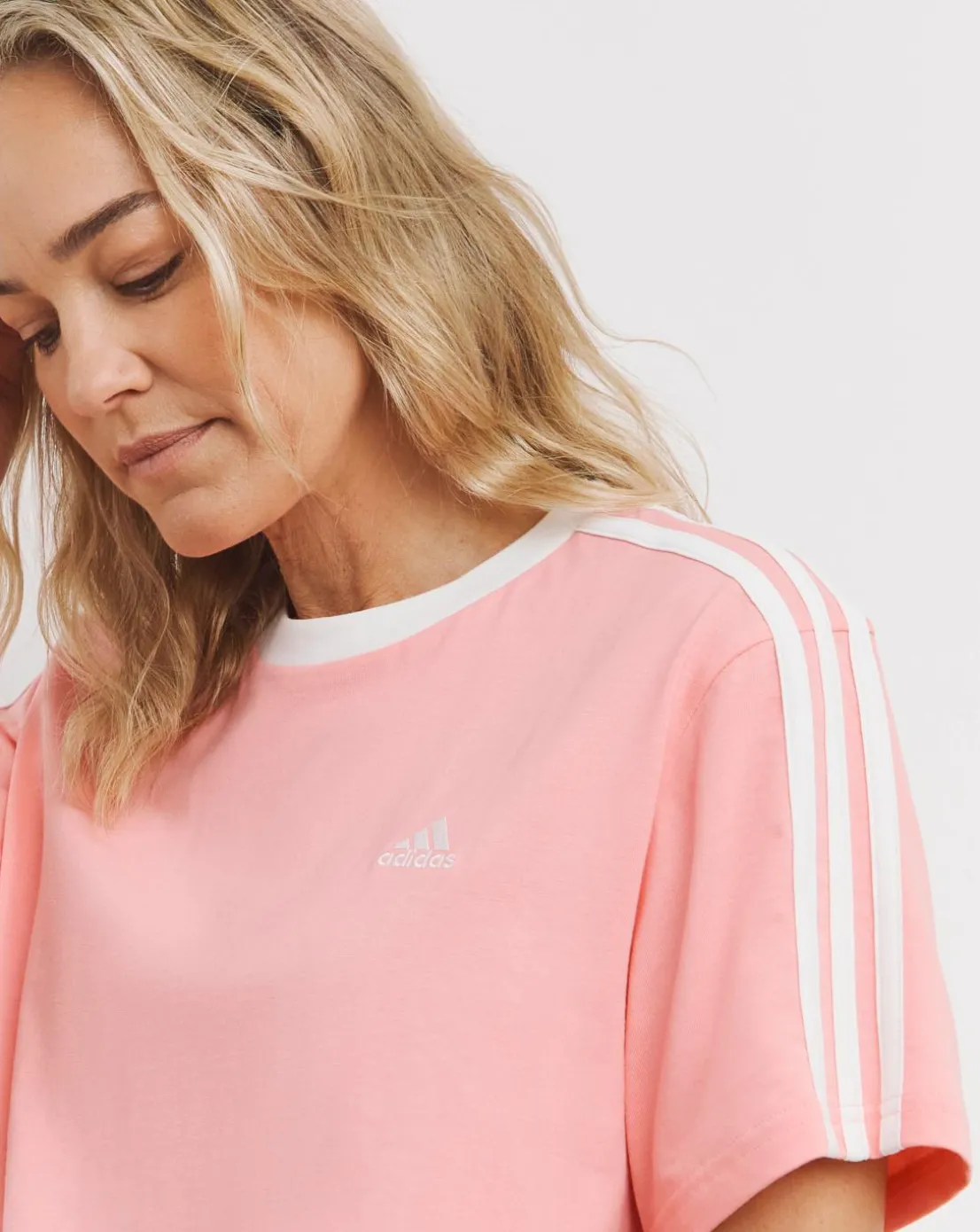 adidas 3 Stripes Boyfriend T-Shirt