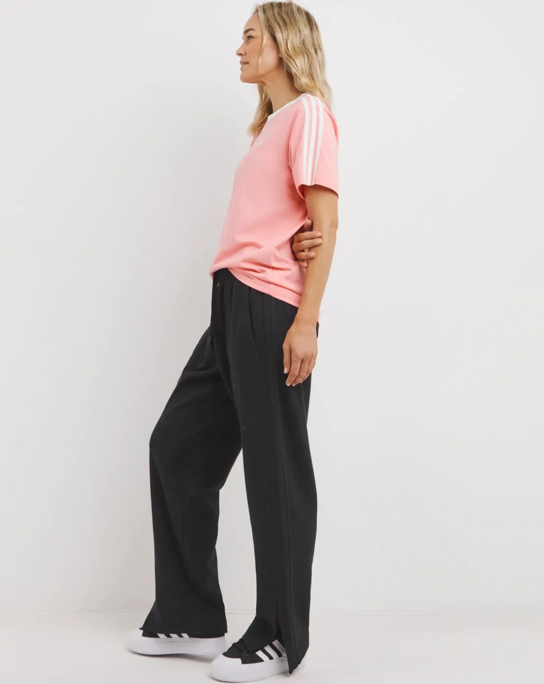 adidas 3 Stripes Boyfriend T-Shirt