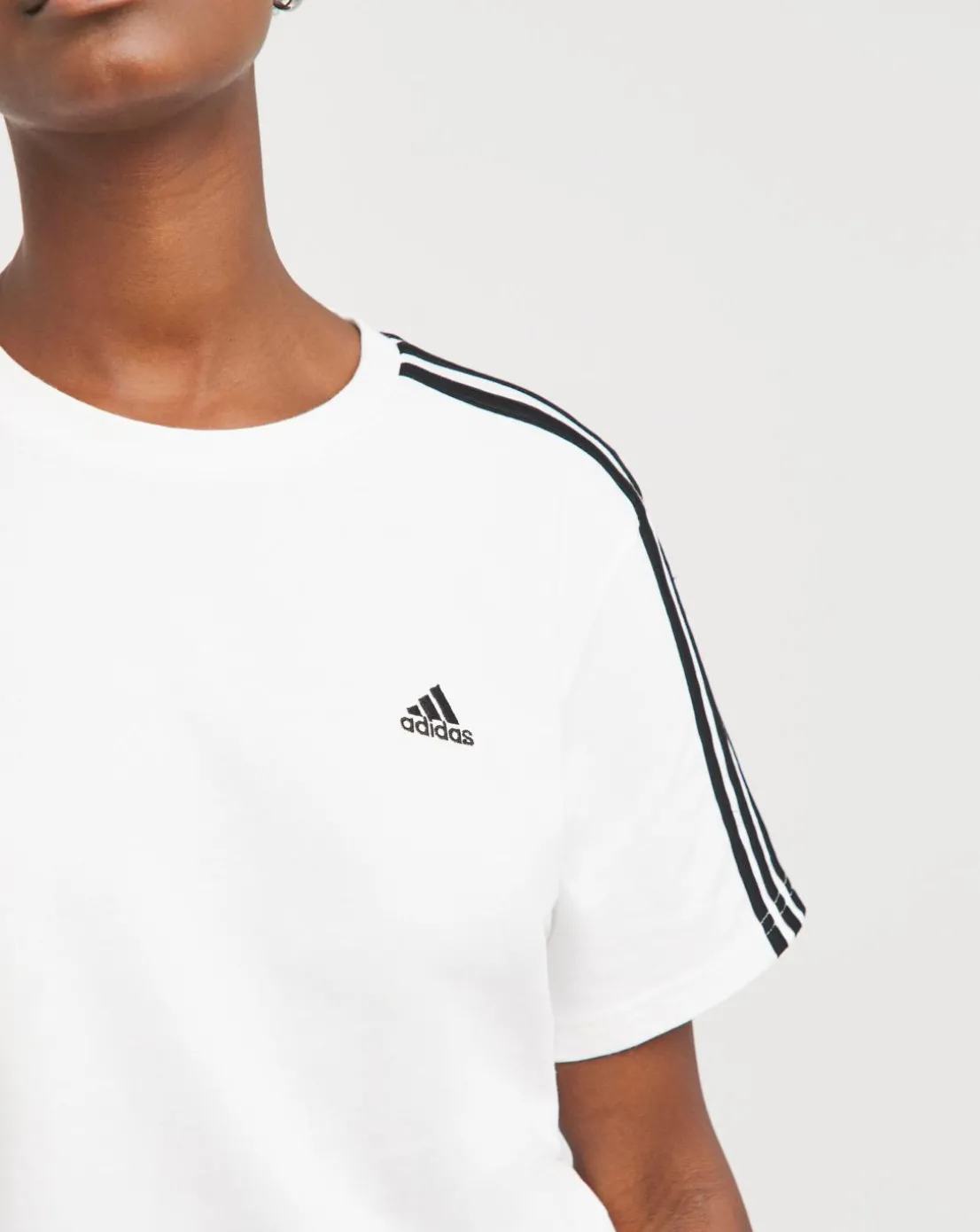 adidas 3 Stripes Boyfriend T-Shirt