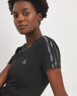 adidas 3 Stripes Crop Baby T-Shirt