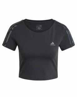 adidas 3 Stripes Crop Baby T-Shirt