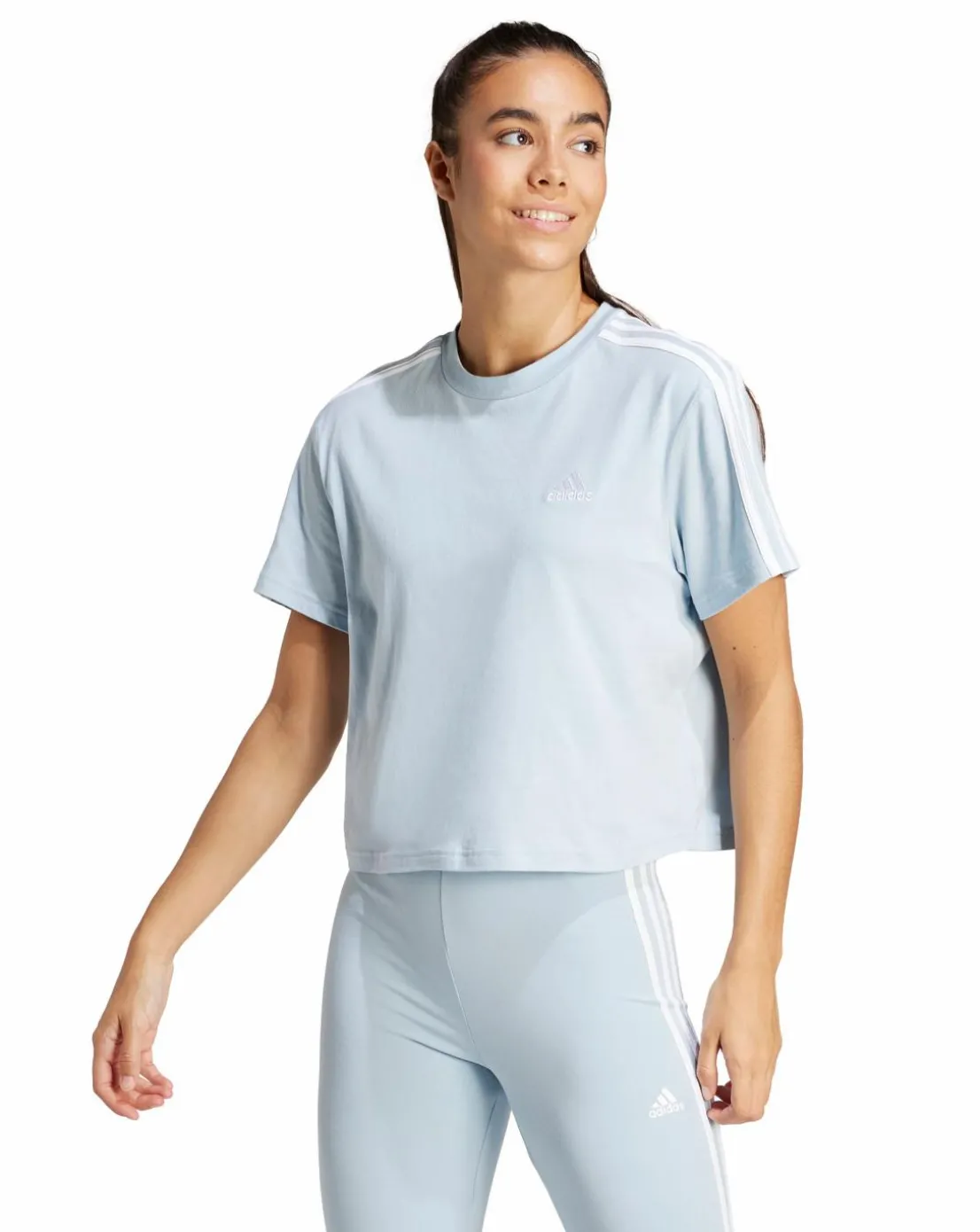 adidas 3 Stripes Crop Top