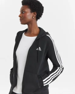 adidas 3 Stripes Fleece Full Zip Hoodie
