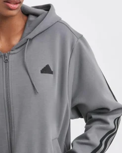 adidas 3 Stripes Full Zip Hoodie